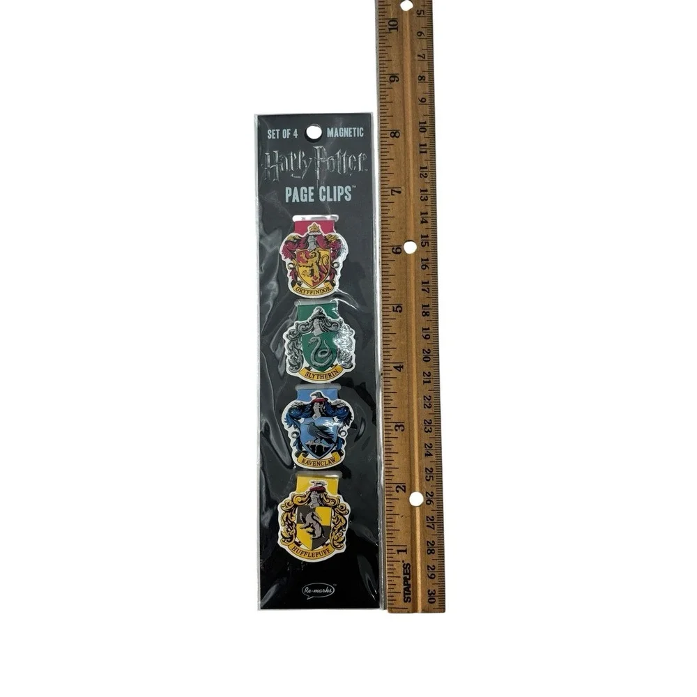 Harry Potter House Crest Magnetic Page Clips Bookmarks Sealed